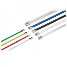 Colorized Epoxy-Polyester Coated ss Ball Lock Ties Colorized Epoxy-Polyester Coated ss Ball Lock Ties